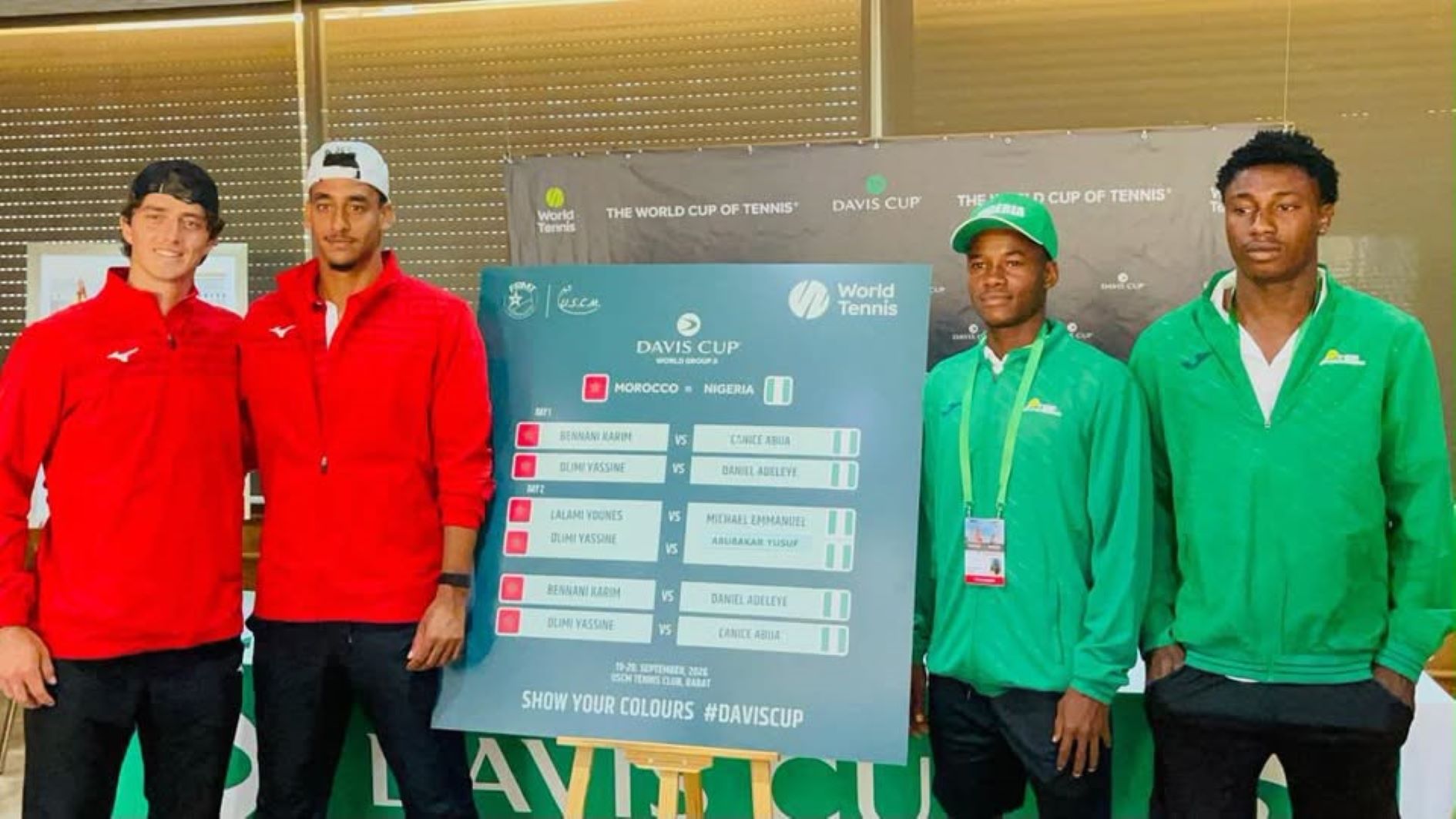 Davis Cup: Morocco earn 2-0 first leg lead, Nigeria face uphill qualification battle